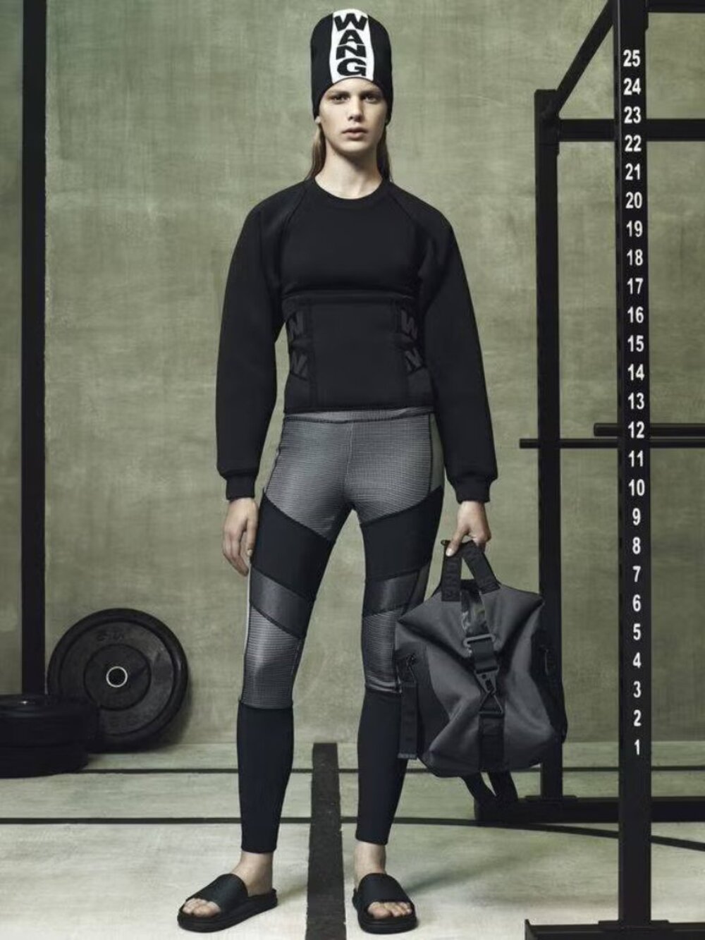 ALEXANDER WANG H&M COLLAB NEOPRENE BODYCON SCUBA TOP 6 - Picture 10 of 10